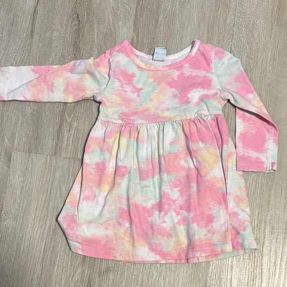 Old Navy Pink and Pastel Tie-Dye Kids Dress - Picture 1 of 2